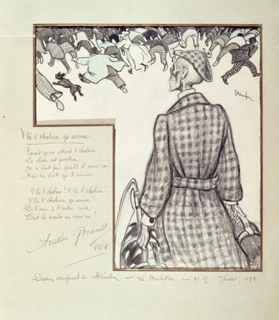 Cholera is Coming by Théophile Alexandre Steinlen